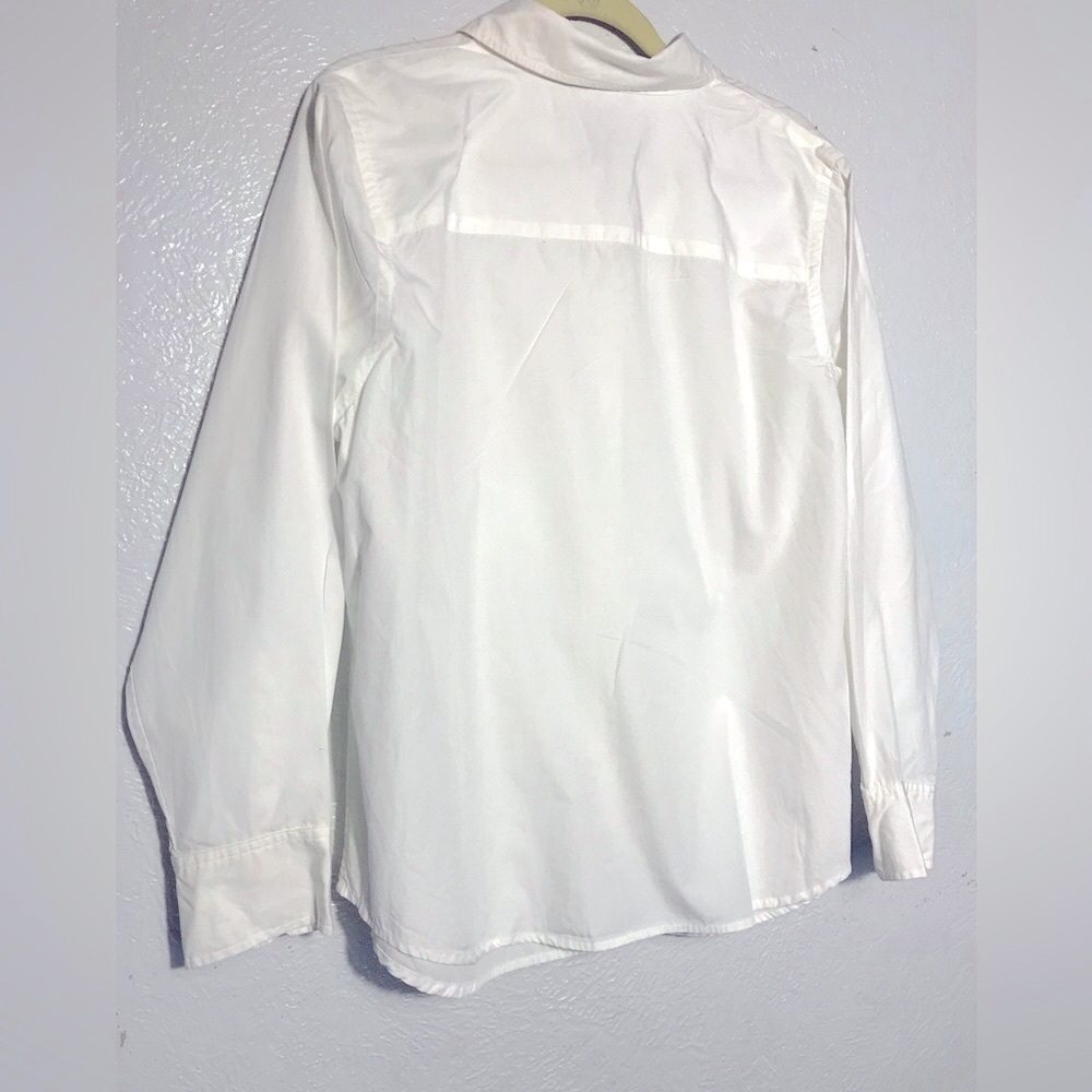 Ralph Lauren White Basic Button Down Blouse 1X - Picture 5 of 7